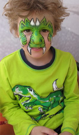 Kinderschminken-Drache-Monster-Frankfurt