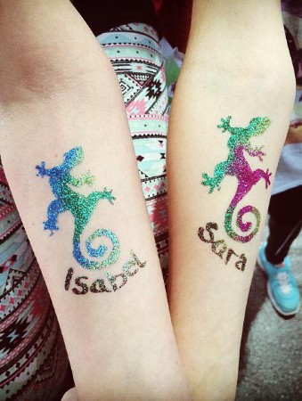 Glitzertattoos-Kinderschminken-Ute-Lange Glitzertattoos-Kinderschminken-Ute-Lange