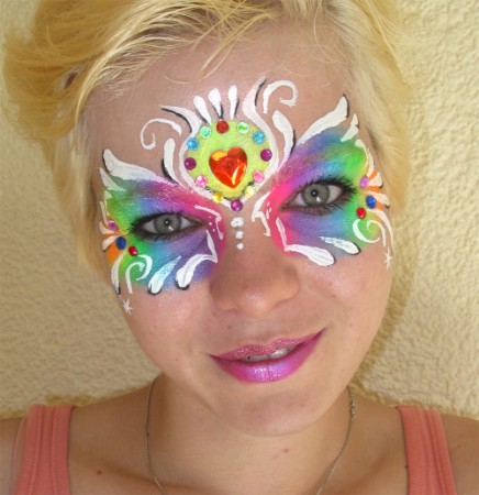 Regenbogen-Maske-Teenie