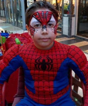 Kinderschminken-Spiderman-Frankfurt