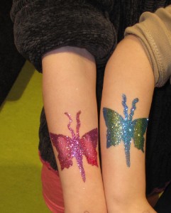 Glitzertattoos-Kinderschminken-Rhein-Main