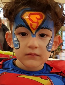 Kinderschminken-Superman-Mannheim