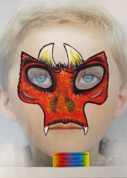 Schminkvorlagen-Kinderschminken-Beispielbild-Teufel