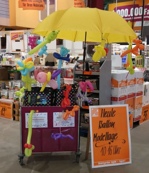 Luftballonstand-Baumarkt-Mannheim